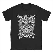 Awesome The Binding of Isaac Video Game T-Shirt Men O Neck Pure Cotton T Shirts Cartoon 90s Short Sleeve Tees Plus Size Tops Trendy Unisex Clothing