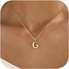 Elegant And Minimalist 26 Letter English Necklace With Bubble Gloss Letter Pendant, Women's Gift Collarbone Chain