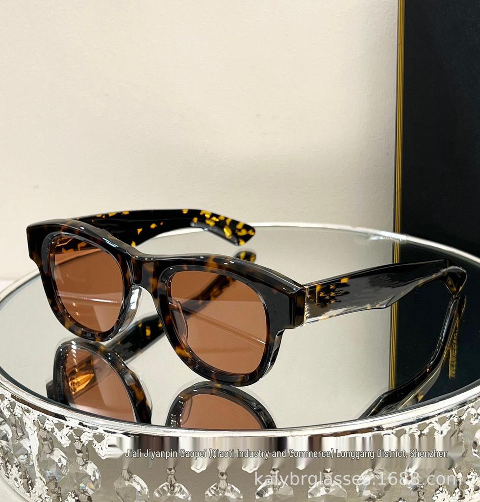 JMM Fashion High-End Handmade Acetate Round Luxury Sunglasses