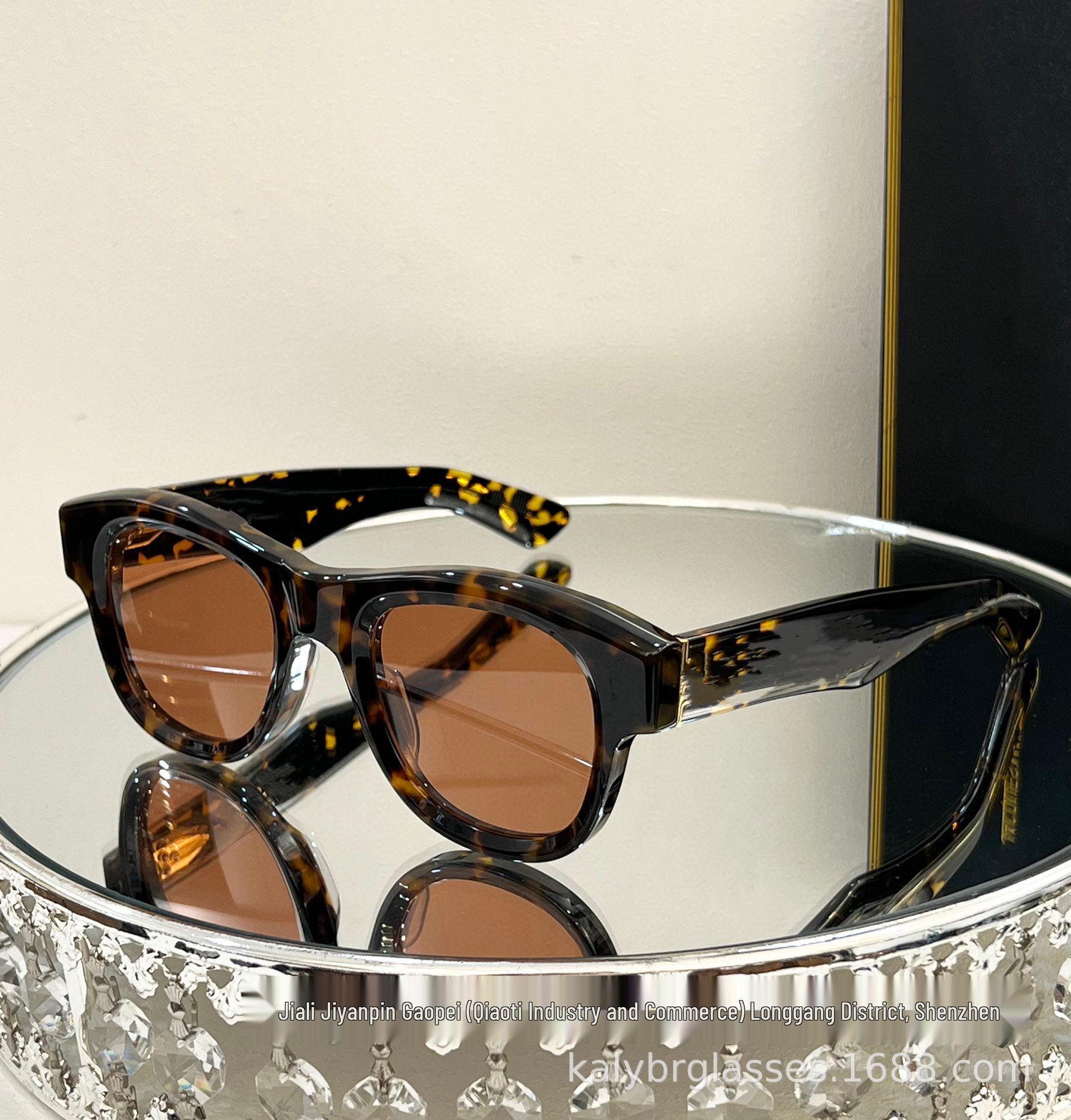 

JMM Fashion High-End Круглые солнцезащитные очки ручной работы из ацетата класса люкс 51-24-146