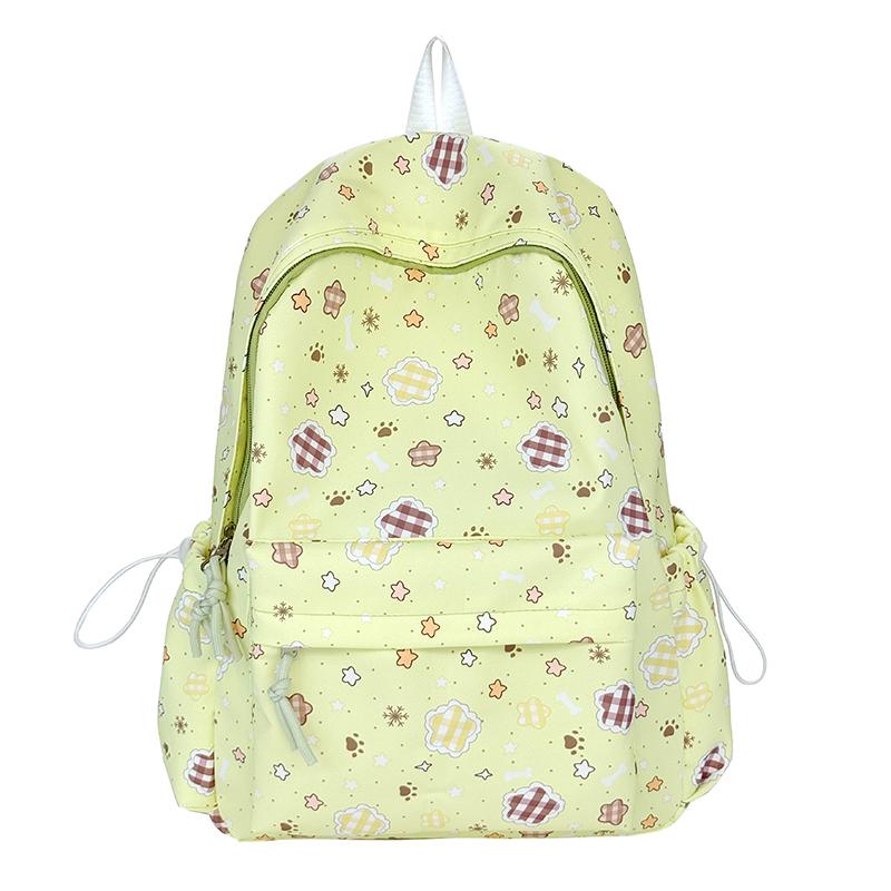 

Campus Student Bag Floral Women s Backpack жовтий