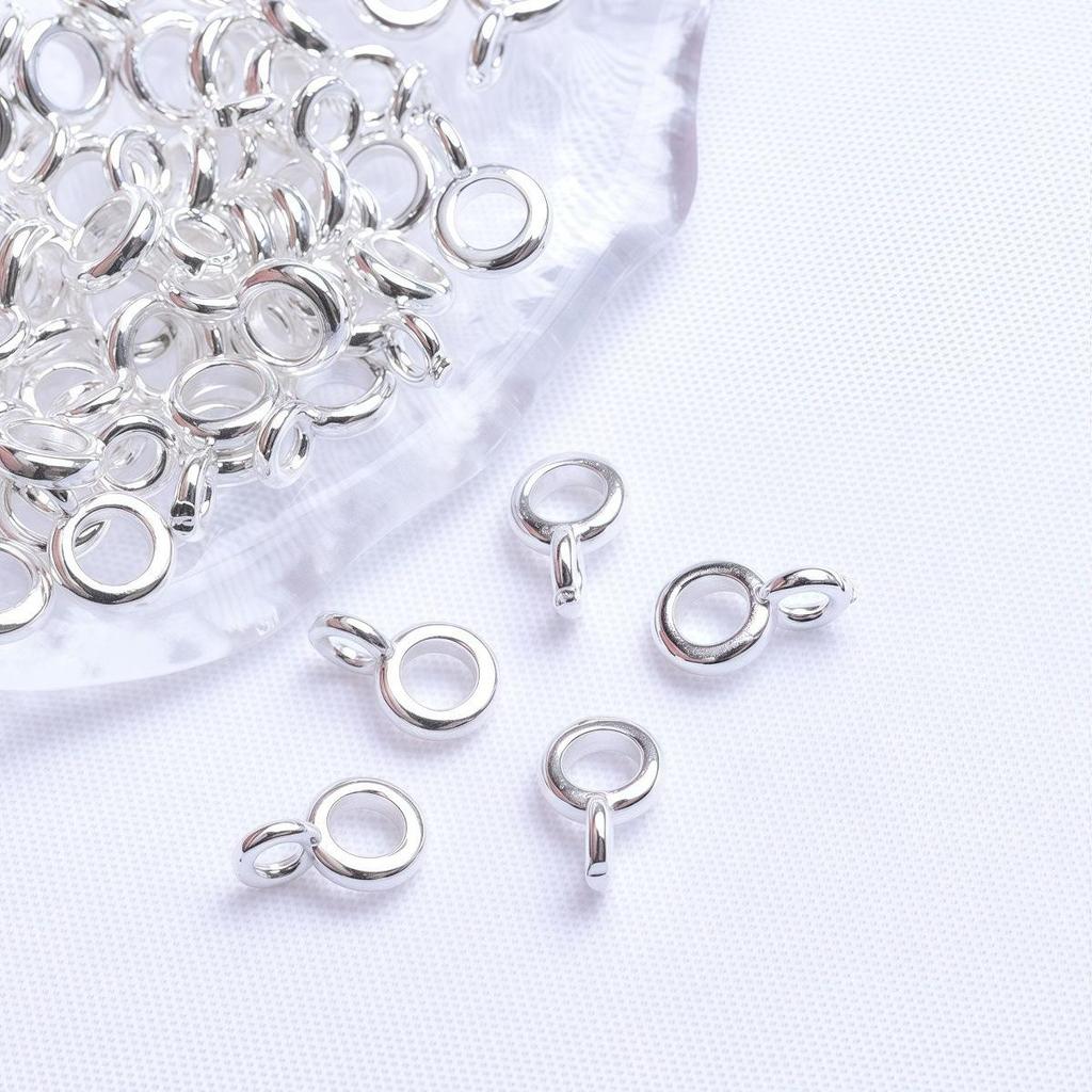 Gold-Plated Sand Gold Barrel Beads with Dangle Copper Coin Spacer for DIY Bracelets and Necklaces