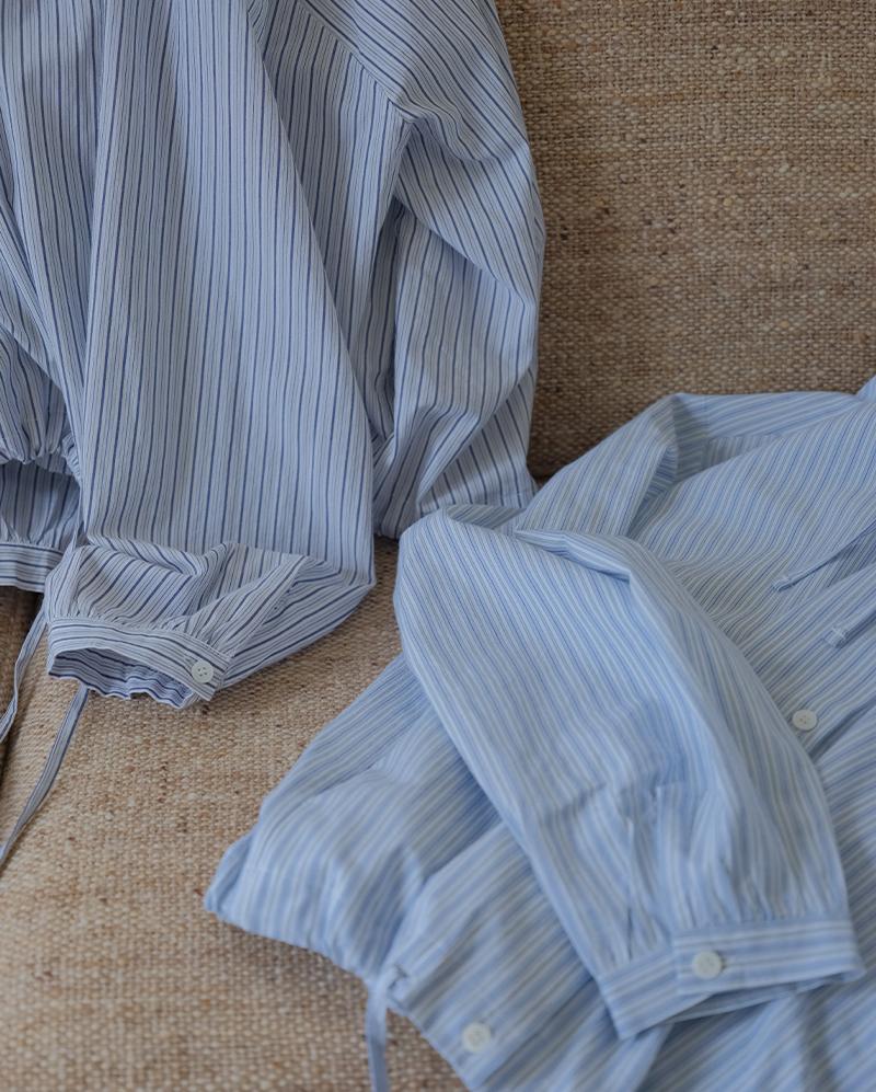 PREVOIR Striped Hoodie Shirt