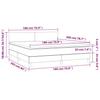 Box Spring Bed with Mattress Black 180 x 200 cm Fabric