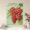 DIY Frameless Pearl Painting Kit Redcurrant 3D Shiny Bead Art Canvas Relaxing Creative Craft for Home Wall Decor Gift