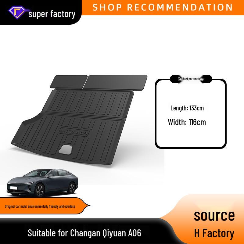 Changan Qiyuan A06 Trunk Mat: TPE, Odorless, Eco-Friendly, Custom Fit.