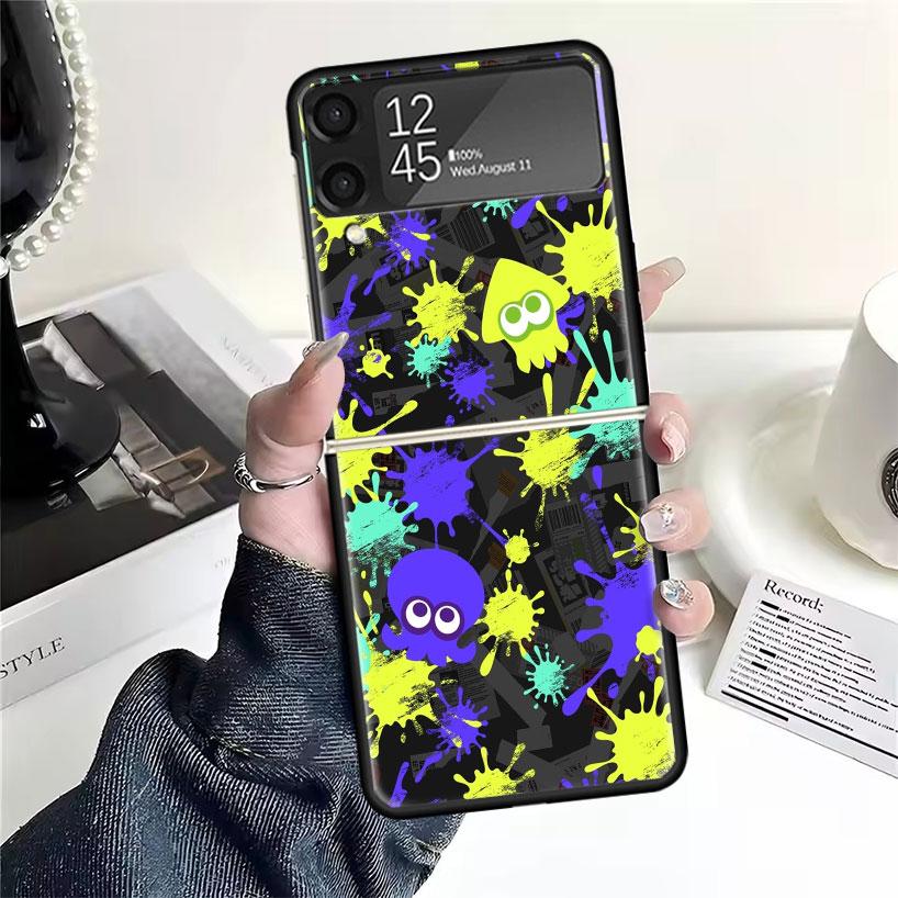 

Game S-Splatoons Cases For Samsung Galaxy Z Flip 4 5 6 7 3 Z Flip7 Flip6 Flip4 Flip5 Flip3 5G Hard Shockproof Fundas Cover Samsung Z Flip 5