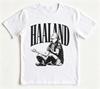 Haaland Piłkarz Graficzny T-shirt Styl Vintage Odzież dla Fanów Lato 2026 Unisex Bawełniany Luźny T-shirt Street Wear Y2K