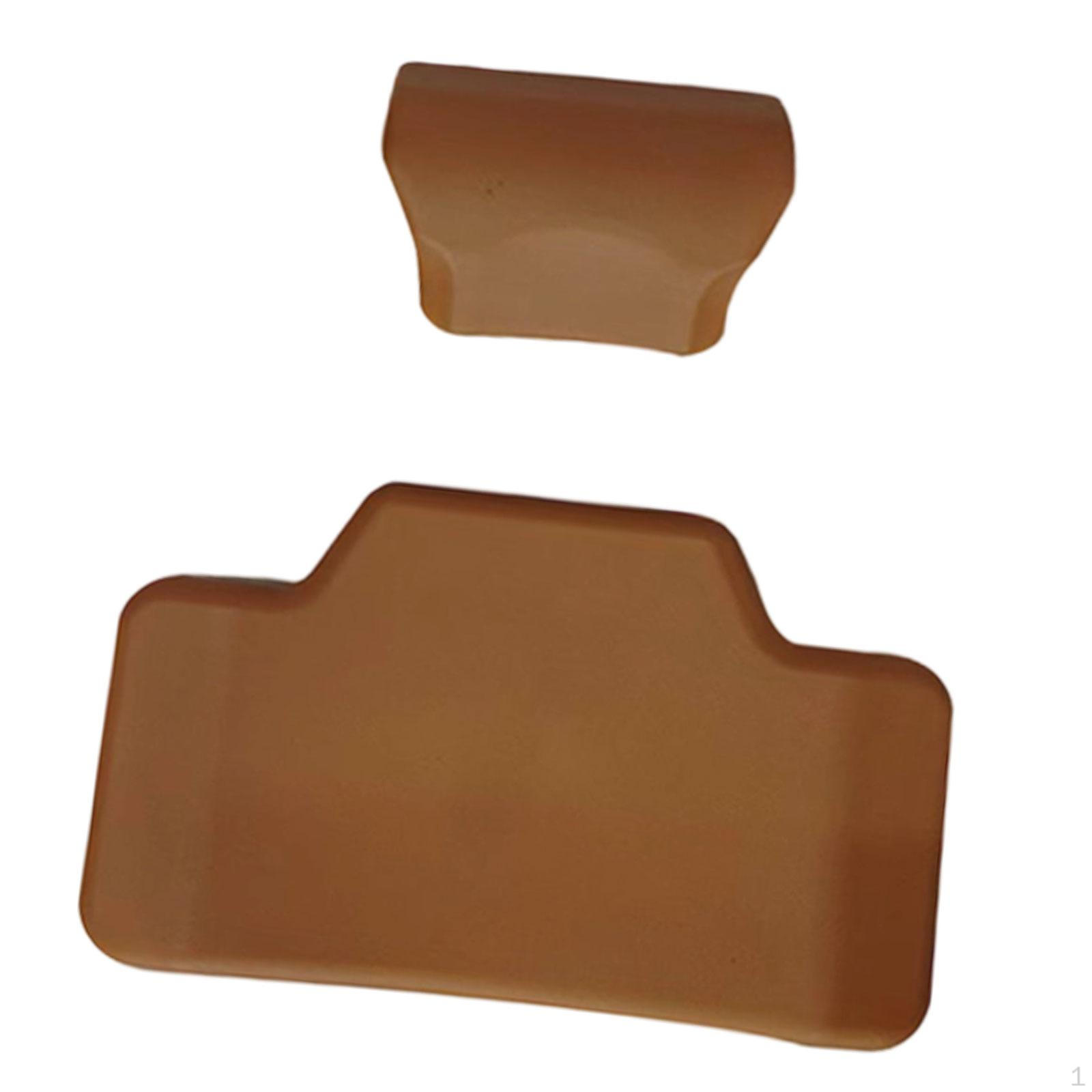 2 Pieces Motorcycle Rear Cushion Luggage Case Backrest Pad Shockproof PU Sponge Passenger Soft A5