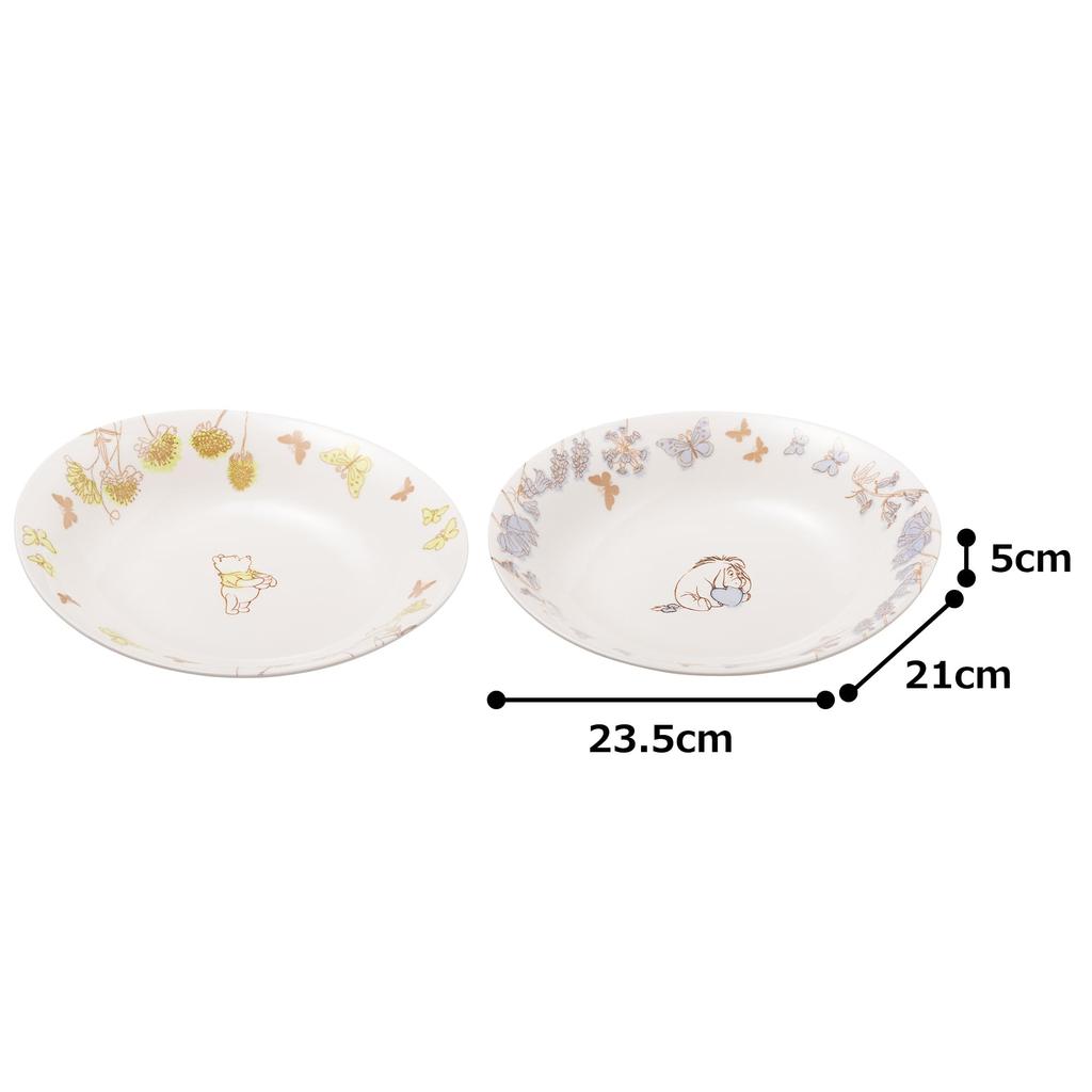 maebata Disney Winnie the Pooh Flower Pair Curry Pasta Pooh Eeyore 69158 & Plates, &