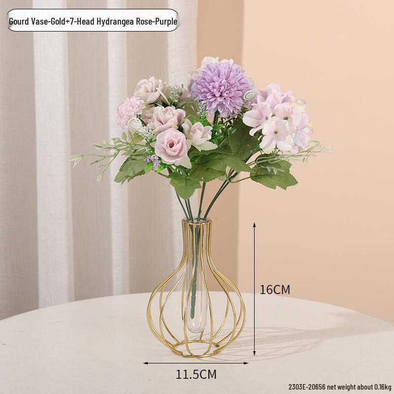 Minimalist Transparent Glass Vase for Creative Flower Arrangements In Living or Dining Rooms