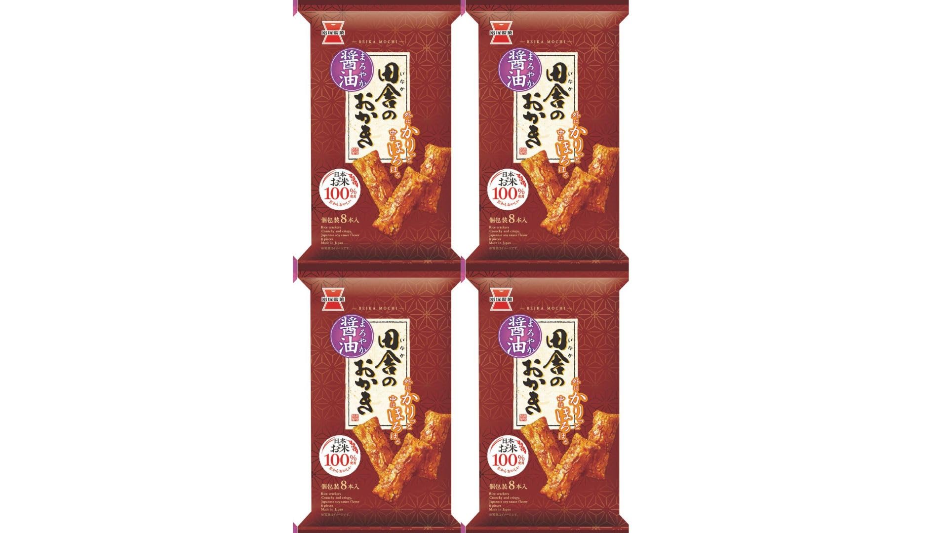 

Niigata Rice Iwatsuka Seika Rice 8 Mellow Soy Total of 4 pieces [Set Product] Crackers, Countryside Crackers, pieces, Sauce