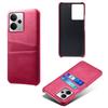 For Realme 14 5G Case Dual Card Slots PU Leather+Hard PC Phone Cover