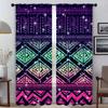 Aztec Curtains Child Room Shades Blackout Curtain for Room 2 Panel Tulle for Bedroom Partition Home Interior Curtains Living