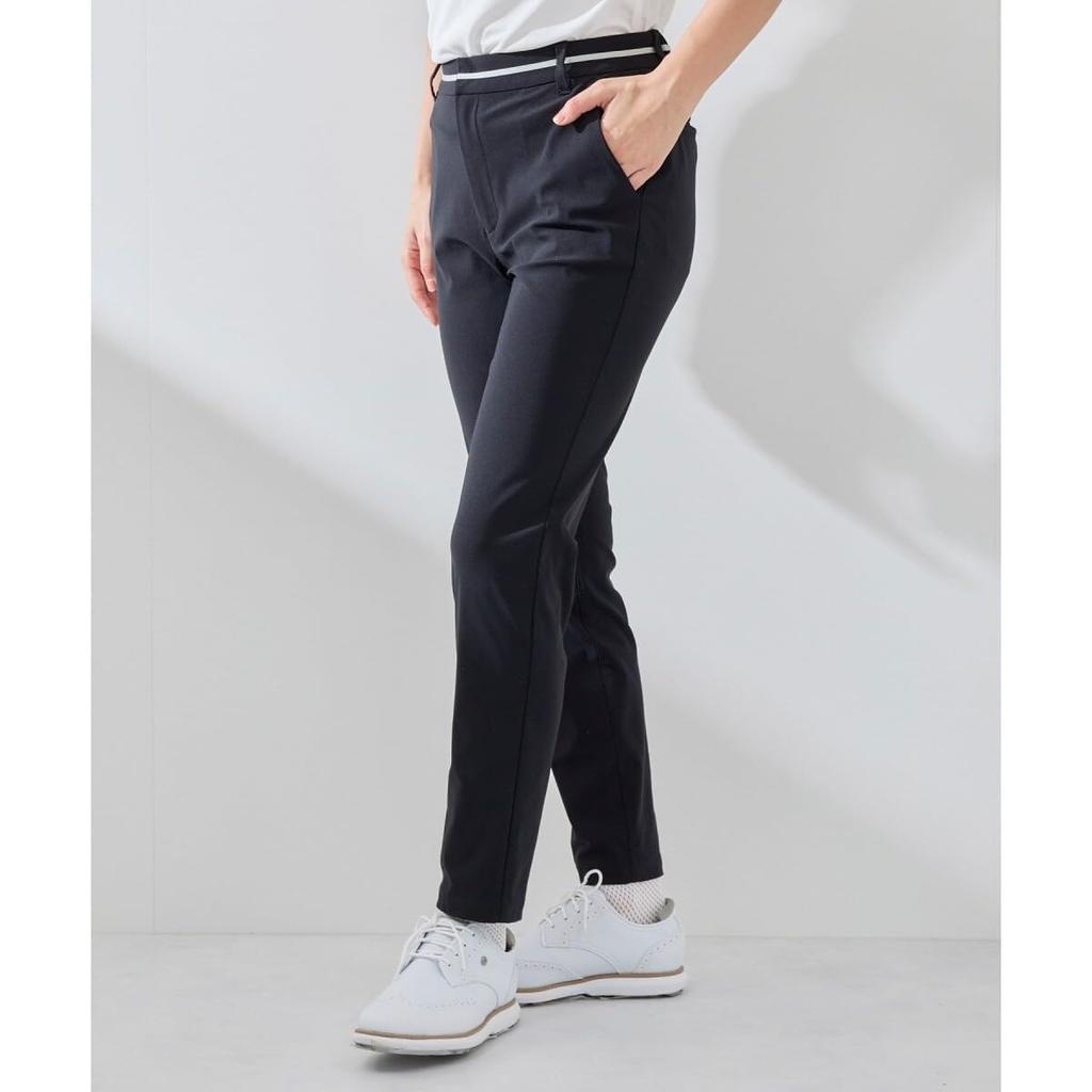 Golf Pants High Tension Slim Straight Pants Navy [June Andrope] [UV Protection] [Cool Touch] [Stretch] Women's (40)
