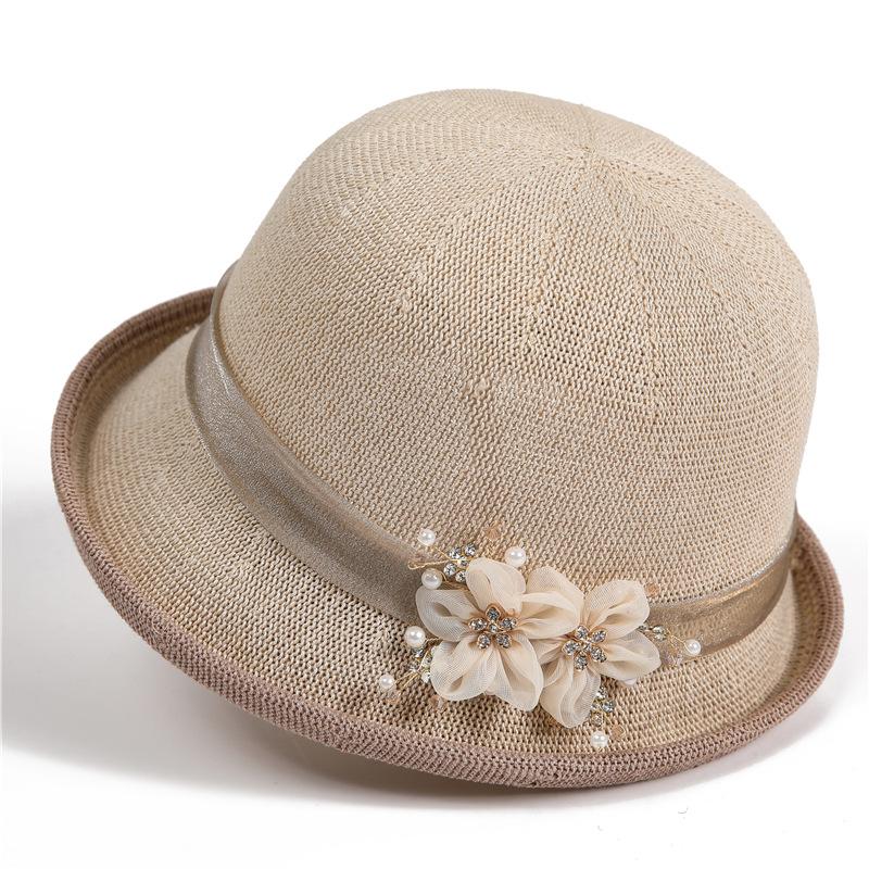 Top Hat Female Elegant Basin Hat Mom Fisherman Hat Spring Summer Sunscreen Shade Sun Hat Hat
