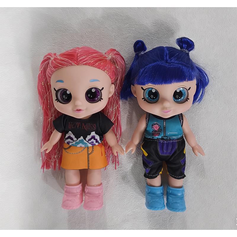 Demon Slayer Cute Dolls Anime Kpop Demon Hunter10 Inch 5D Eyes Dolls Five Joints Movable Figure with Music Most Popular Gift