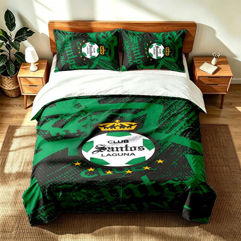 Club Santos Laguna (1) 3pc set suitable for master bedrooms soft and comfortable an ideal gift for family and friends Includes one duvet cover and two
