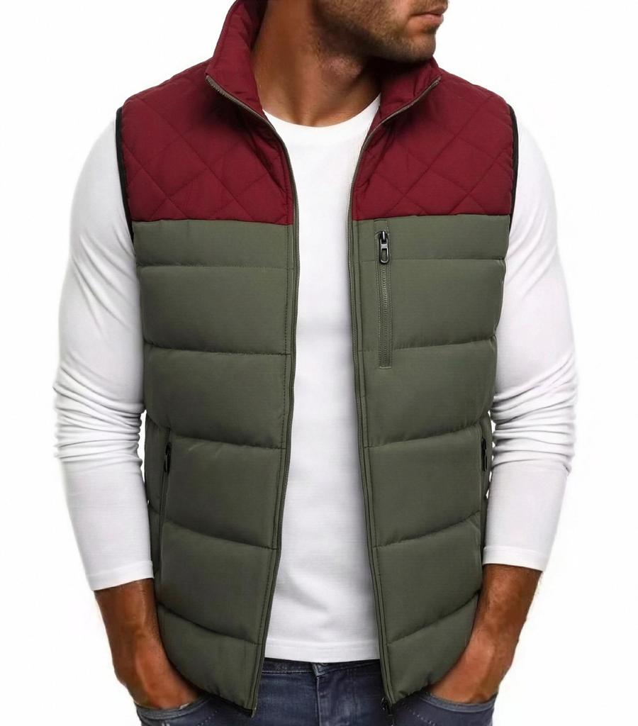 Men's Autumn/Winter Warm Down Cotton Vest - Cross-European Size