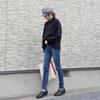 Yuriko Matsumoto Casual Town Walking Shoes, Genuine Leather (Size 23cm, Black)