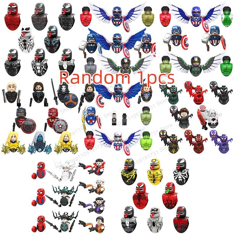 Blind Box Anime Super Cartoon TV Movies Heroes Assembly Building Blocks Kid MINI Brick Toy Collection Gift Christmas Gift TV6220