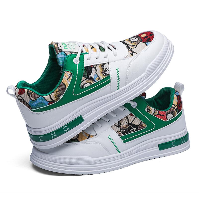 Yellow Men's Shoes for Men New Skateboard Shoes Platform Casual Sneakers Trend Design Mesh Men Shoes Tenis Masculino