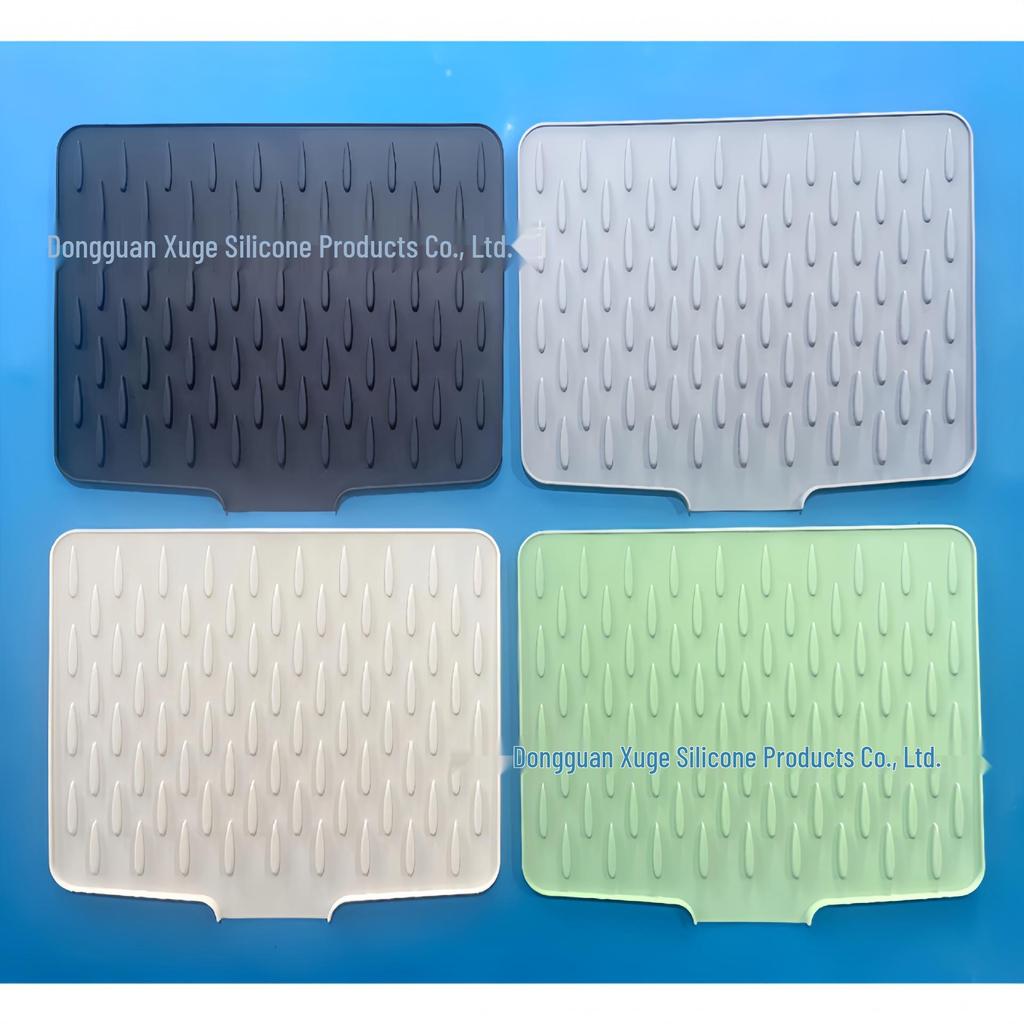 Silicone Drain Mat: Non-Slip Bowl & Dish Drying Pad