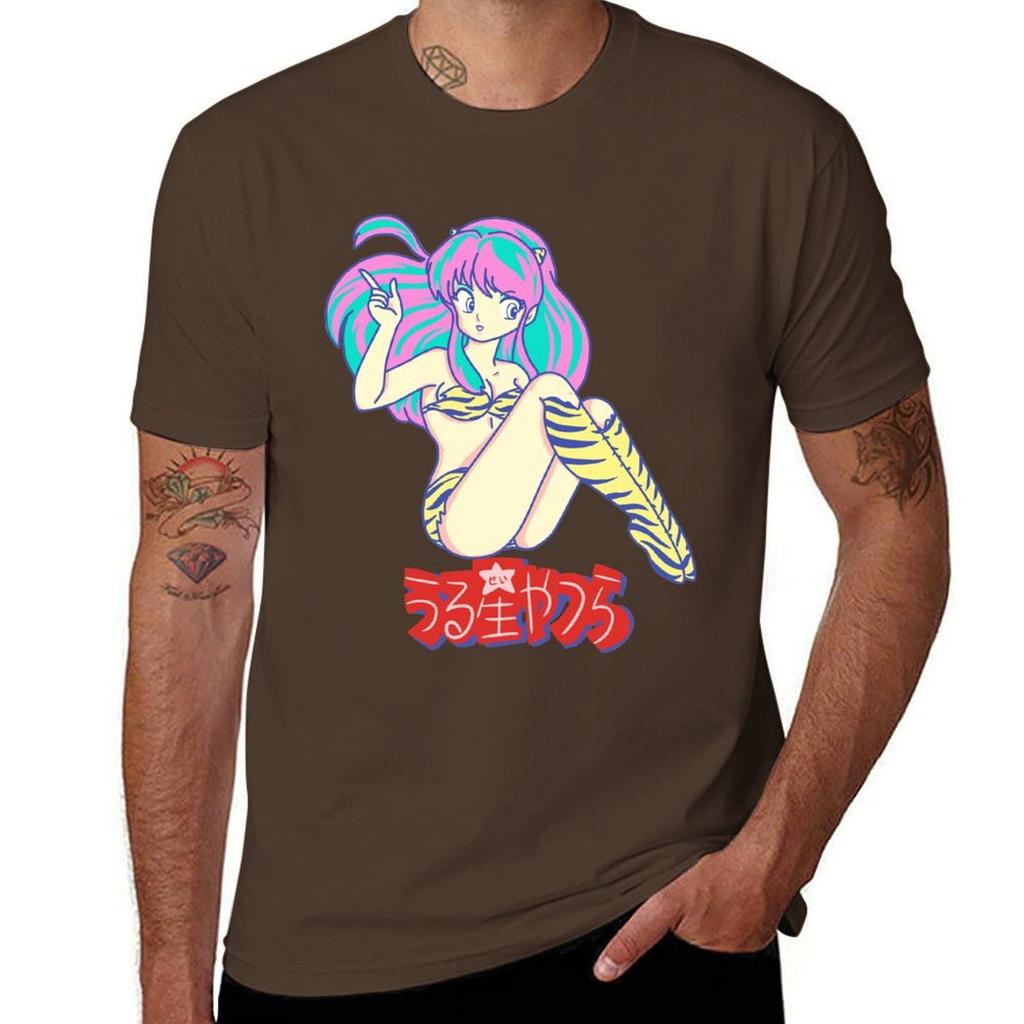 Lamu Kawaii Girl Urusei Yatsura Tshirt Oversized Vintage Vintage Clothes Plus Size Tops Mens Vintage T Shirts