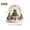 Christmas Atmosphere Table Ornament 2D Acrylic Ferris Wheel for Holiday Tree, Durable Transparent Craft Display Board, Decoration, Xmas Party Supplies