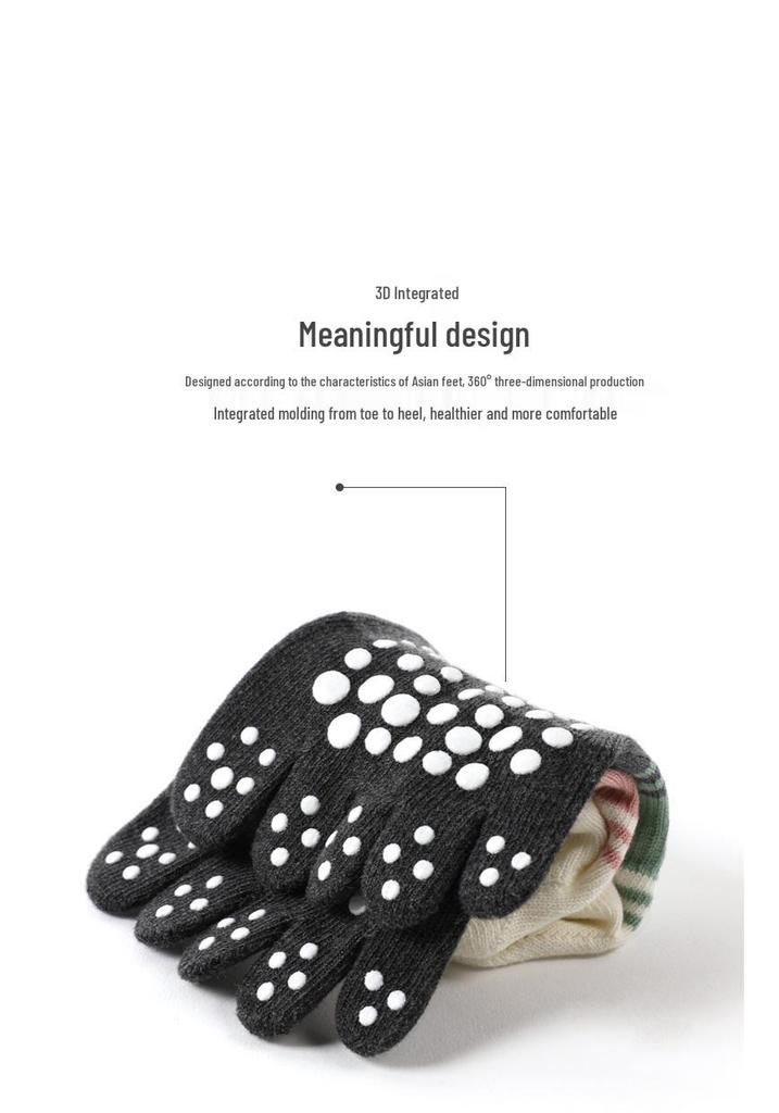 MEIKAN Five-Finger Non-Slip Yoga & Pilates Socks