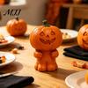 Seasonal Home Decorations Halloween Patchwork Ghost/Pumpkin Man Statue Ornament, Resin Creative Desktop Figurine, Unique Holiday Gifts Cute Sculpture