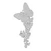 Mascherina per Embossing per Biglietti Fai-da-Te Fustellati in Metallo per Bordi a Forma di Farfalla Cornice