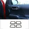 ABS Carbon 4 PCS Door Inner Handle Frame Cover Part For Toyot-a Tacoma 2016-