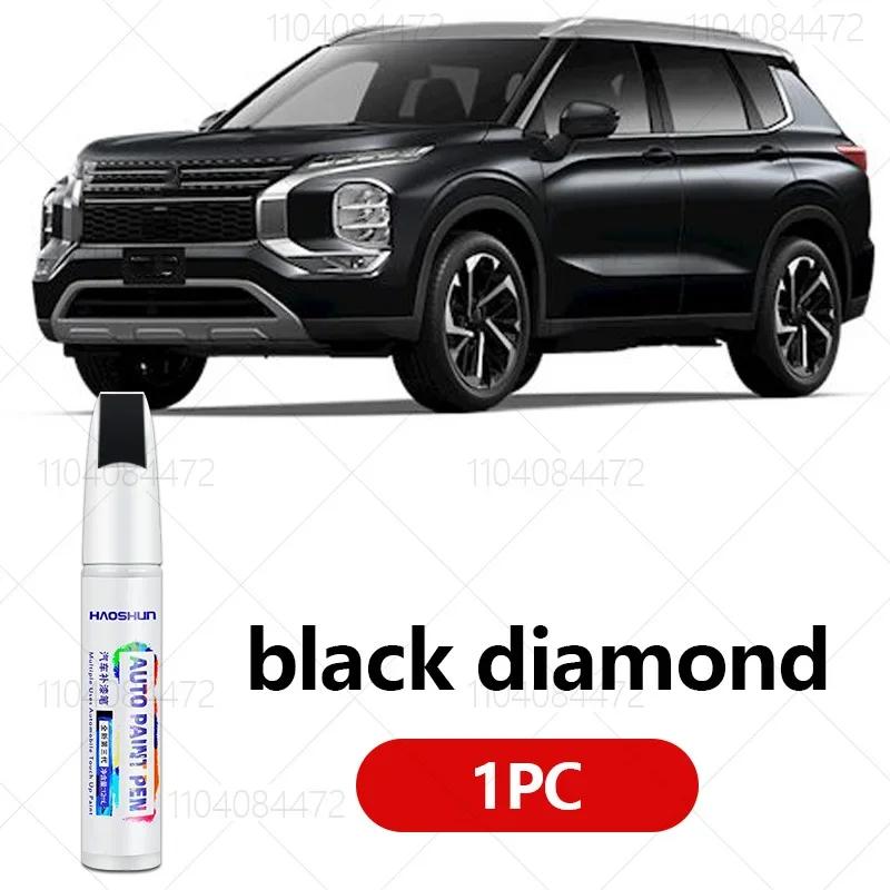 For Mitsubishi Outlander 2001-2025 CU CW0 GF0 GG0 Paint Repair Pen Touch Up Scratch Remover DIY Auto Accessories Black White