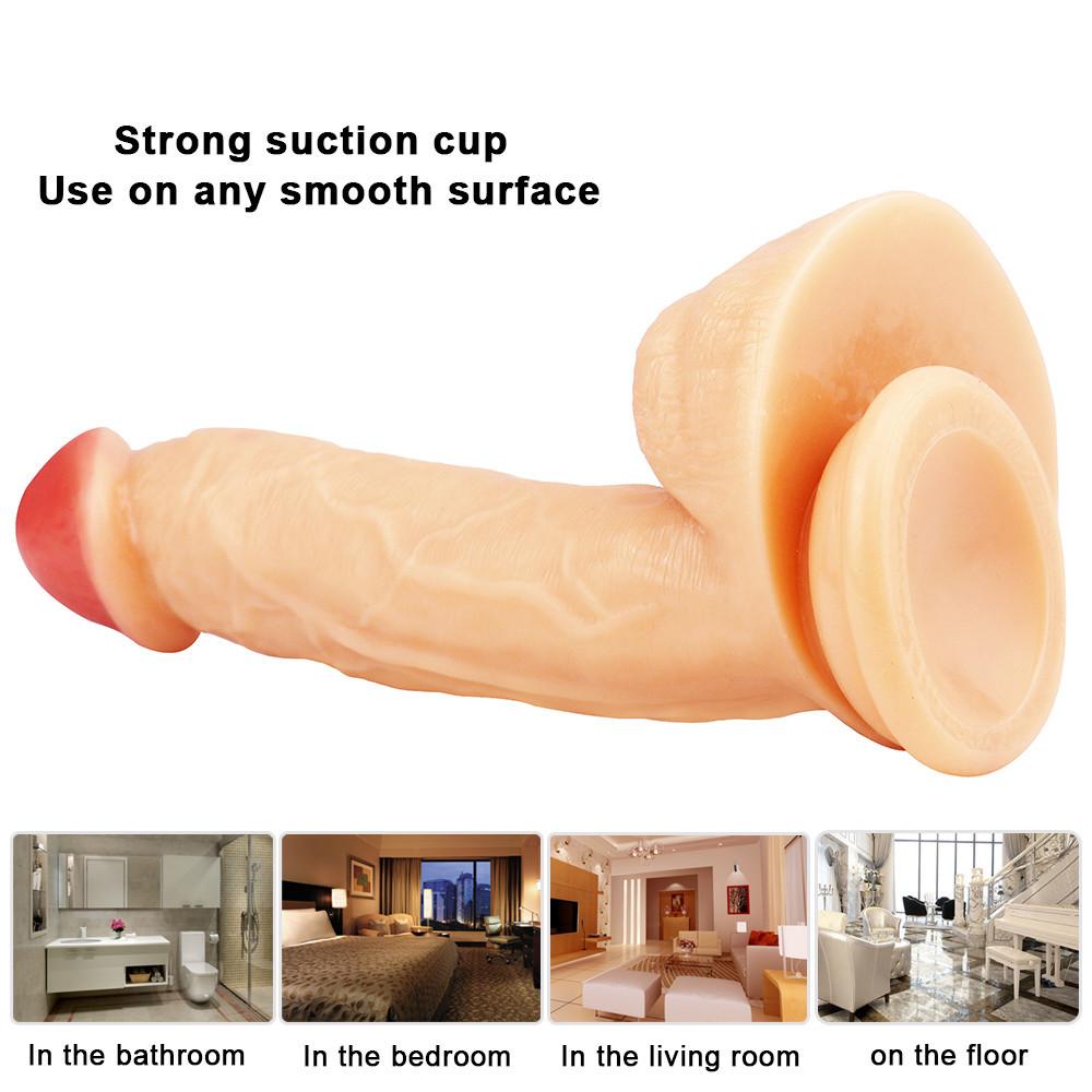 Female Realistic Dildo G Spot Massage Masturbation Men Suction Cup Lifelike Feeling Man Real Penis Sex Toys for Women