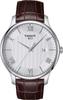 [Tissot] Men's Watch TISSOT Tradition Silver Dial Leather Strap T0636101603800 [Authorized Import]