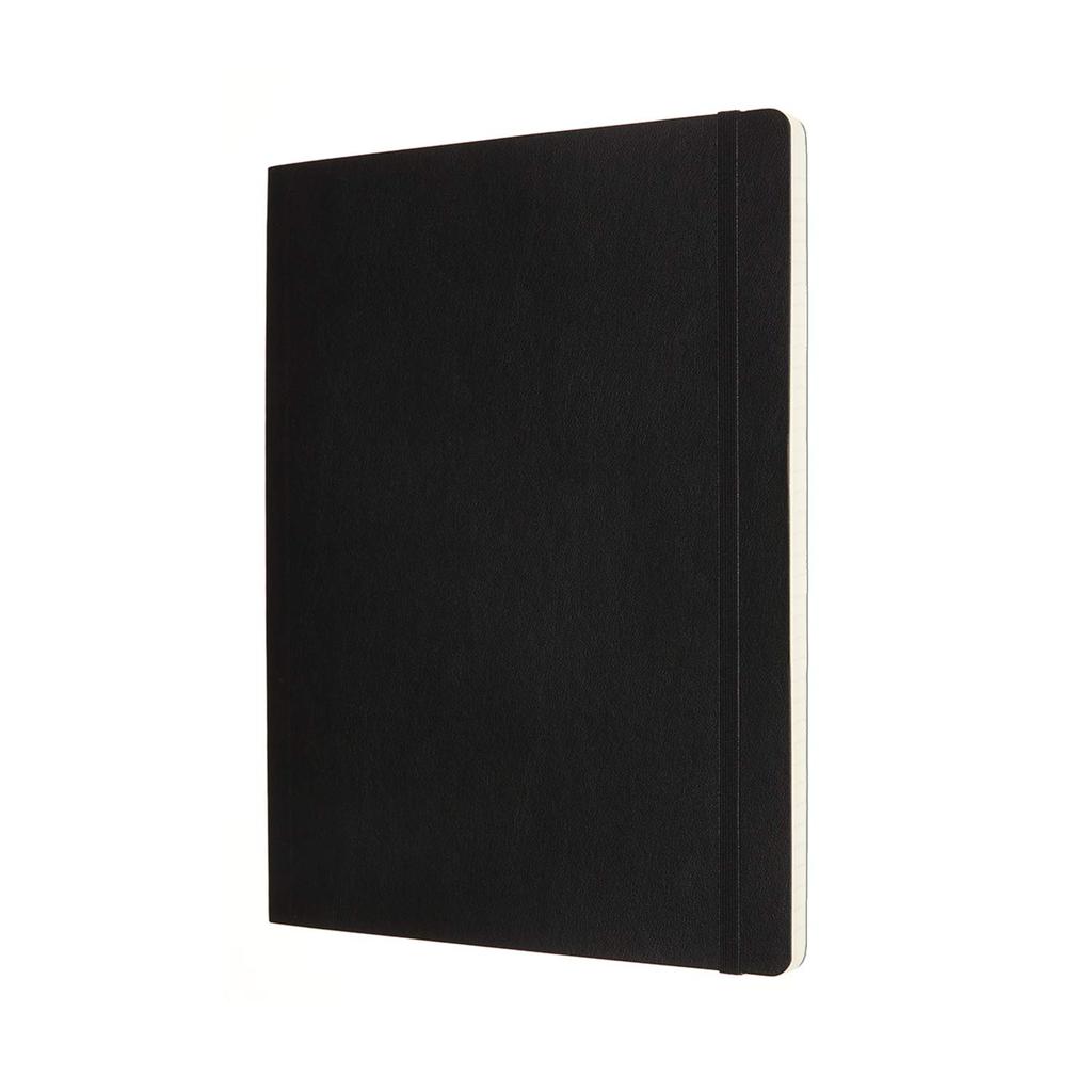 Moleskine Classic Notebook, Double Layout (Plain x Ruled), Softcover, XL, Black, NB413SBK