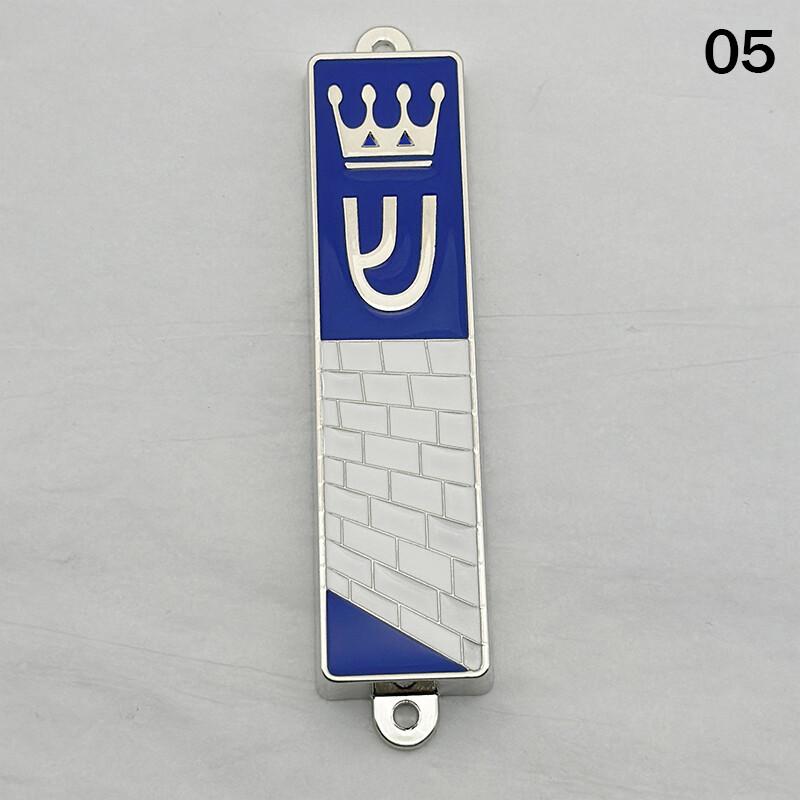 Je Scroll On Door Metal Blessing Mezuzah Front Door Decor Home Blessing Door Pillars Ornaments Embellished Craft New