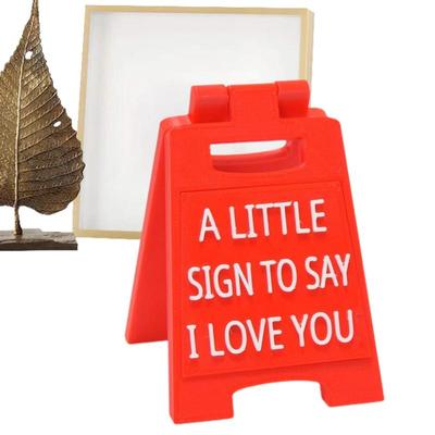Love Themed Sign Ornaments Couple Small Sign Ornaments I Love You Sign Plaques Romantic Cute Home Decor Love Language Sign Decor
