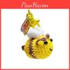 Plush Bee Keychain With Hook For Car Keys And Bags