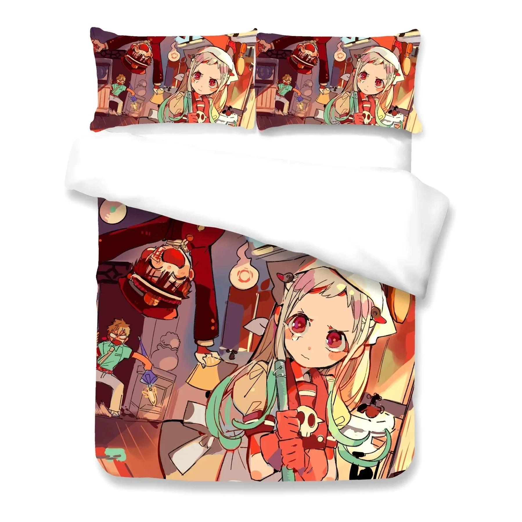 

Комплект постельного белья Hanako-kun для туалета, односпальная кровать, двуспальная кровать, двуспальная кровать, комплект постельного белья для взрослых и детей, наборы постельного белья 3D Anime 014 70x133cm 2pcs