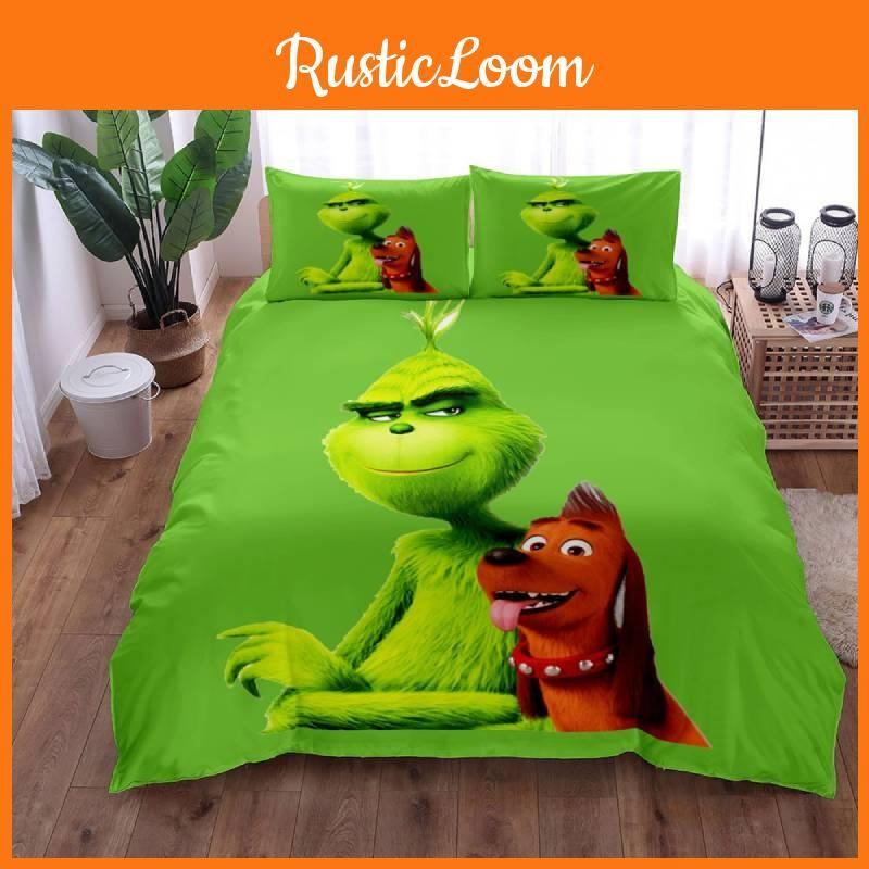 The Single Bedding Double Duvet Cover Pillowcase Cartoon Bedding Print