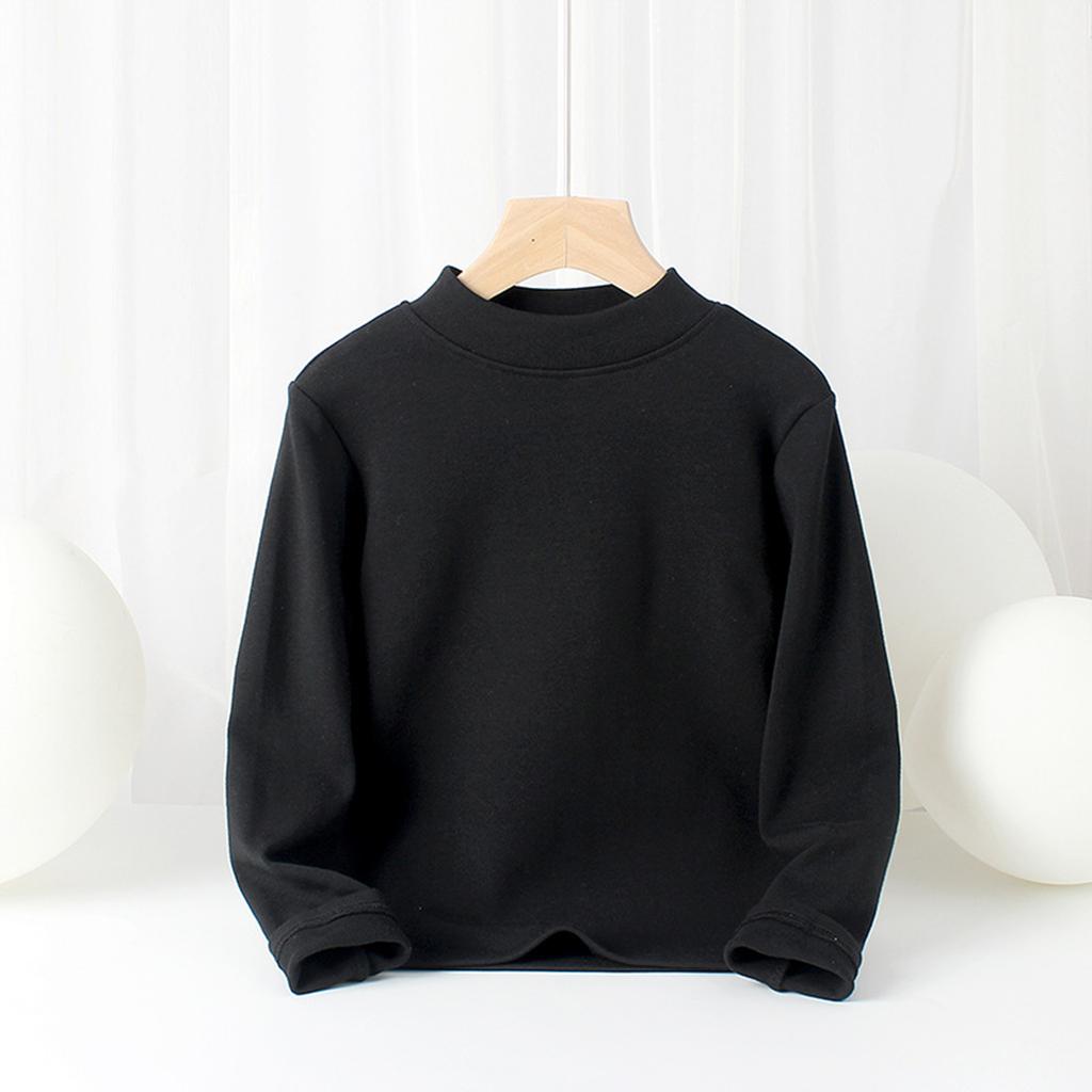 Boy And Girls Color Long Sleeved T-shirt Round Neck Color T-shirt
