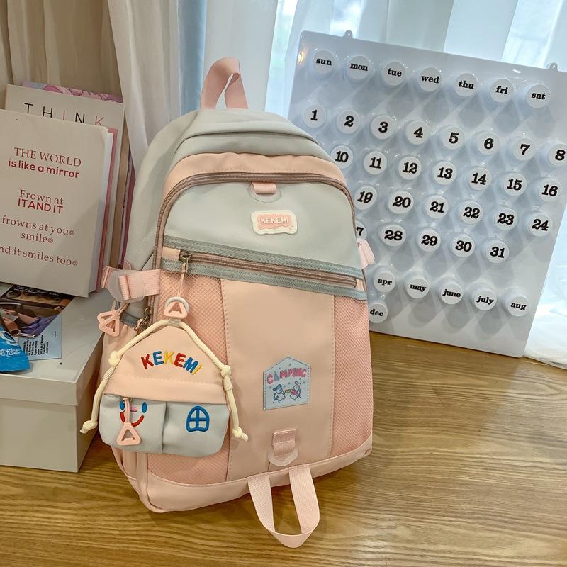 Backpack Women's Summer Korean Fashion High Capacity Lightweight High School Travel Backpack Tide.