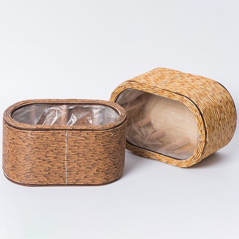 Hand Decorated Flower Pots, Indoor Rattan Plant Flower Pots, Desktop Decorations, Garden Flower Pots, And Flower Pots