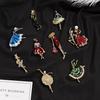 High-End Rhinestone Ballet Dancer Brooch for Women