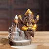 Elephant Flow Censer Purple Clay Ganesha Buddha Statue Buddhism Backflow Incense Burner Zen Tea Pet Home Decor