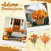 Artificial Flowers Outdoor Fall Imitation Green Plants For Porch Planters Thanksgiving Decoration - Fake Plants For Garden, Fireplace, Front Door