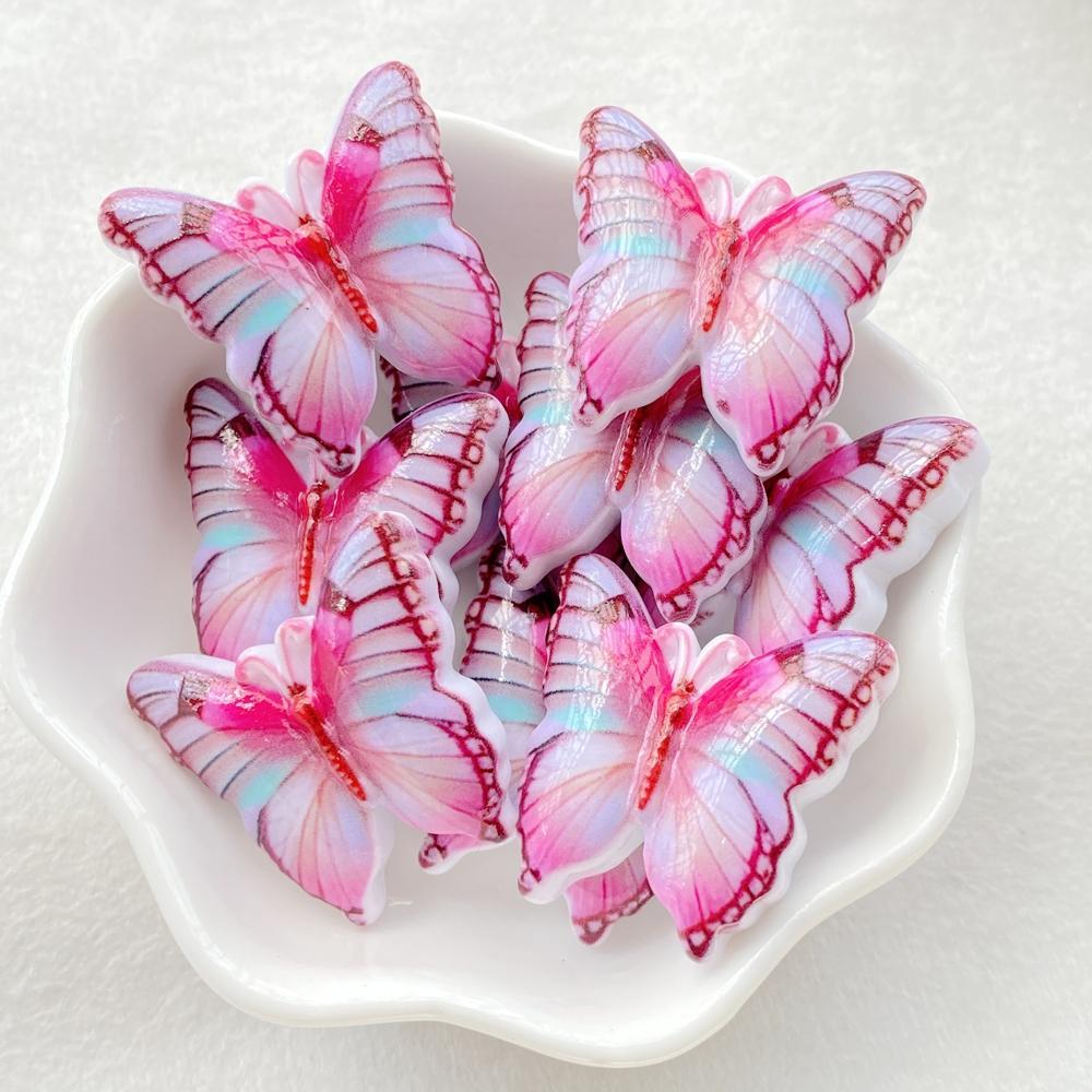 

10Pcs Cute Cartoon Butterfly Flat Back Resin Scrapbooking DIY Jewelry Craft Decoration Accessorie