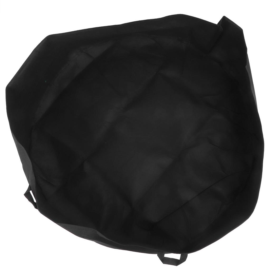 Sac rotund de plantare cu mâner, strat de grădină, sac pentru cultivarea răsadurilor de legume pentru casă, negru